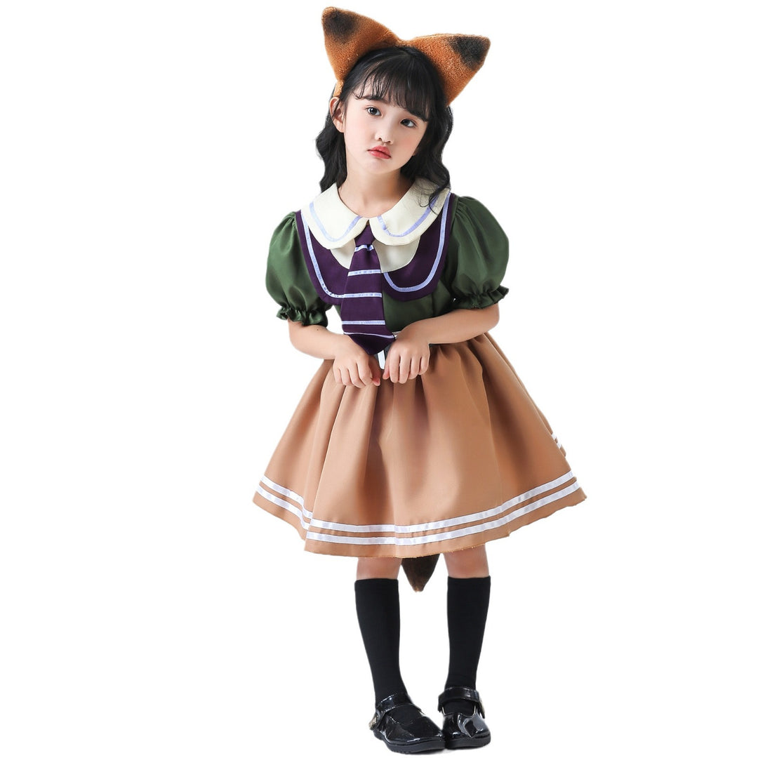 Mädchen niedliches Fuchs-Kostüm EB
