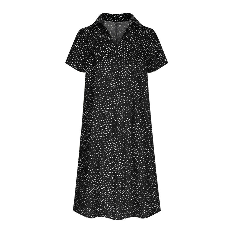 Damen Hemdkleid mit Polo-Kragen und leichtem, atmungsaktivem Stoff EB