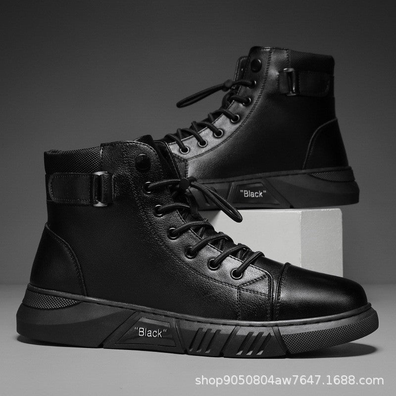 Damen Modische Schnürboots mit praktischem Reißverschluss und robuster Sohle EB