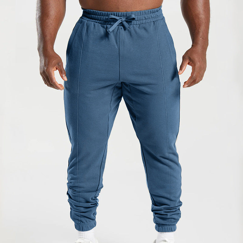 Herren sportliche Jogginghose mit elastischem Bund und seitlichen Taschen EB