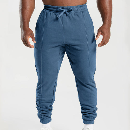 Herren sportliche Jogginghose mit elastischem Bund und seitlichen Taschen EB
