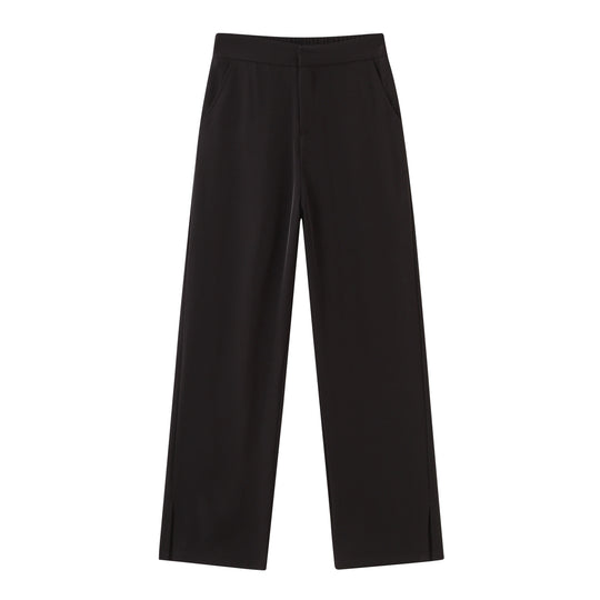 Damen Weit geschnittene Palazzo-Hose mit seitlichen Schlitzdetails EB