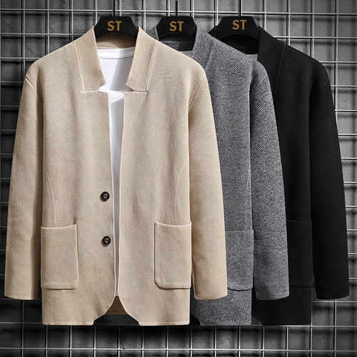 Damen elegante Jacke mit strukturiertem Design und praktischen Taschen EB