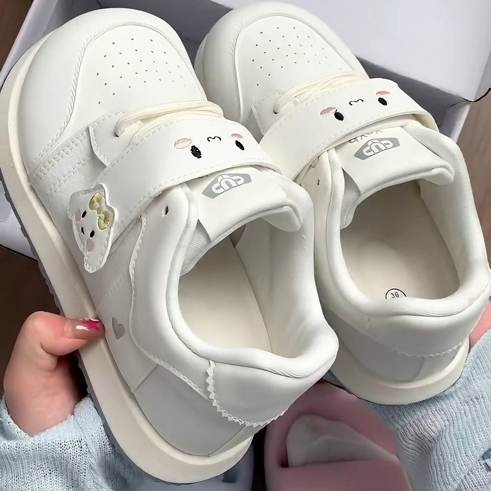 Damen Kindersneaker mit niedlichem Tierdesign und praktischem Klettverschluss EB