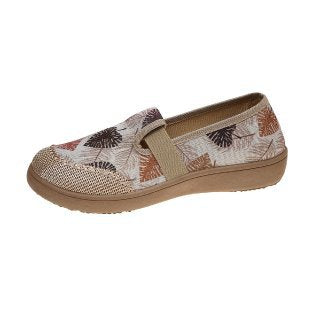 Damen Komfortable Slip-Ons mit floralem Muster EB