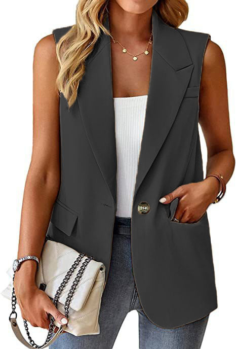 Damen Stylischer Blazer-Weste EB