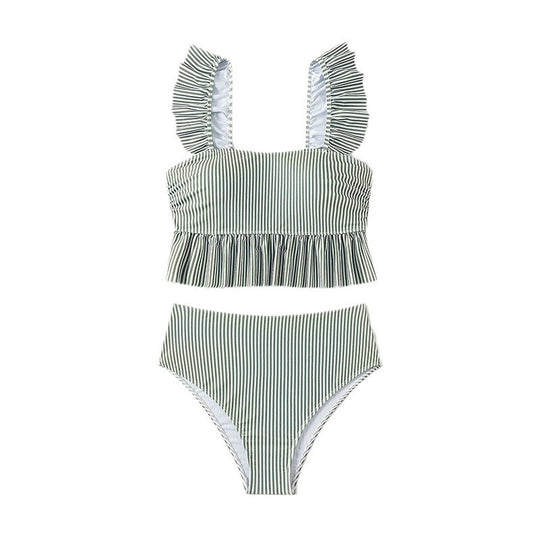 Damen Bikiniset mit verspielten Rüschendetails EB