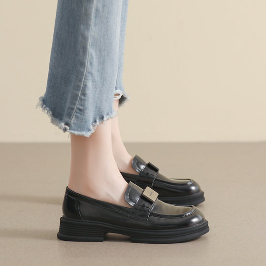 Damen elegante Mokassins mit praktischer Schnallenverzierung EB