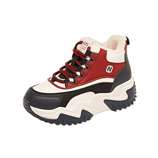 Damen Sportliche High-Top Sneakers mit kuscheligem Innenfutter EB