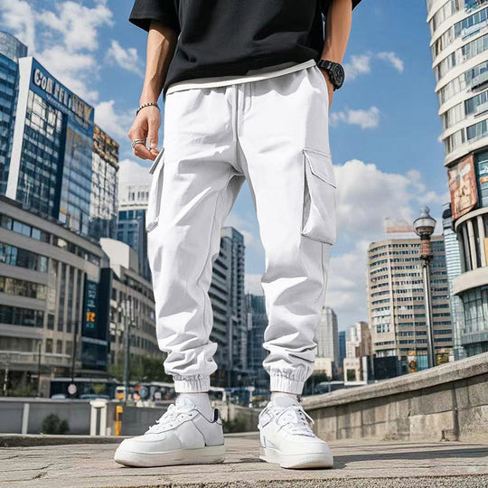 Herren Cargo-Hose mit praktischen Seitentaschen und elastischem Bund EB