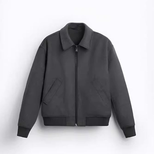Herren Fleecejacke im sportlichen Stil mit praktischem Reißverschluss und seitlichen Taschen EB