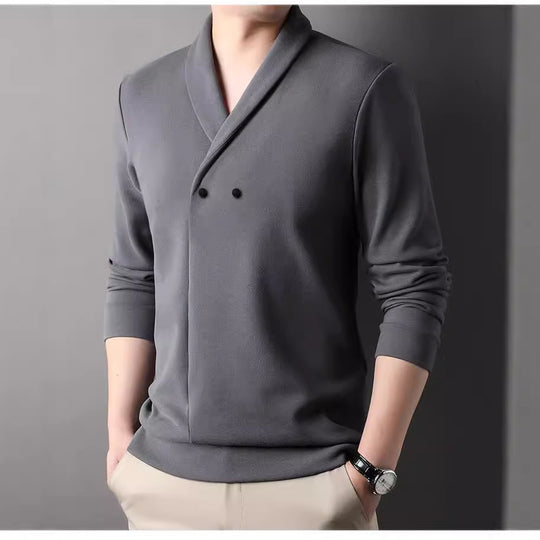 Herren Freizeitjacke mit modernem Schalkragen und praktischen Knöpfen EB