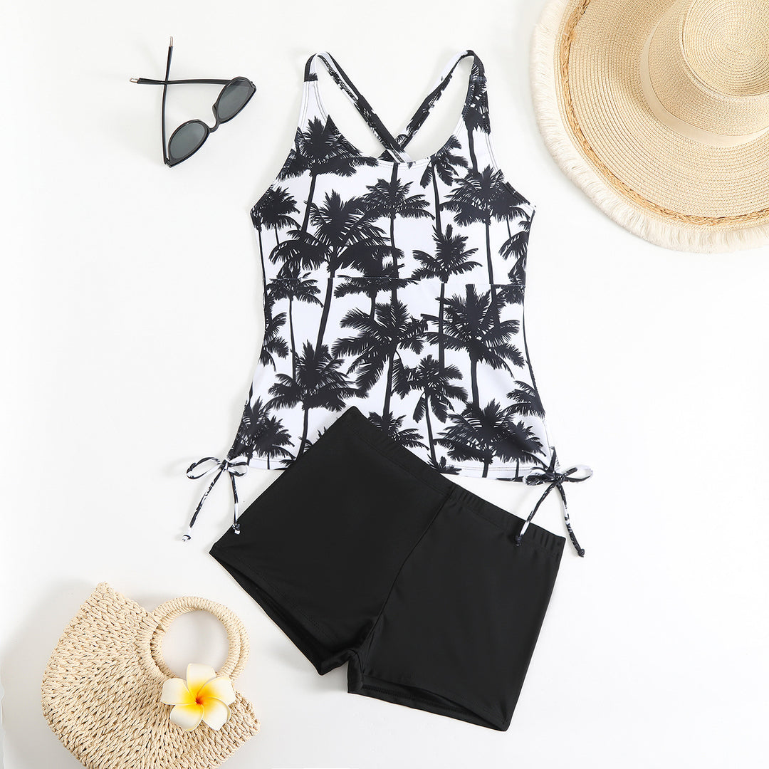 Damen Tankini-Set mit floralem Design und verstellbaren Trägern EB