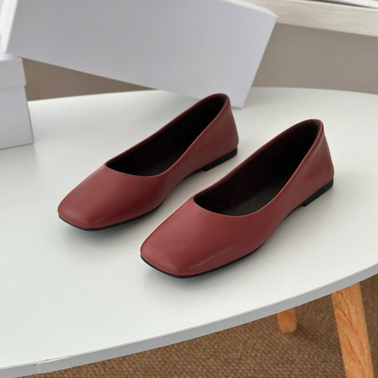 Damen Ballerinas mit elegantem Quadrat-Fußbett EB