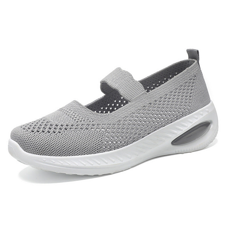 Damen Atmungsaktive Sneaker mit elastischem Riemchen und dämpfender Sohle EB