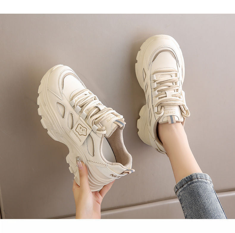 Damen Chunky Sneakers mit ergonomischer Sohle und atmungsaktiven Einsätzen EB