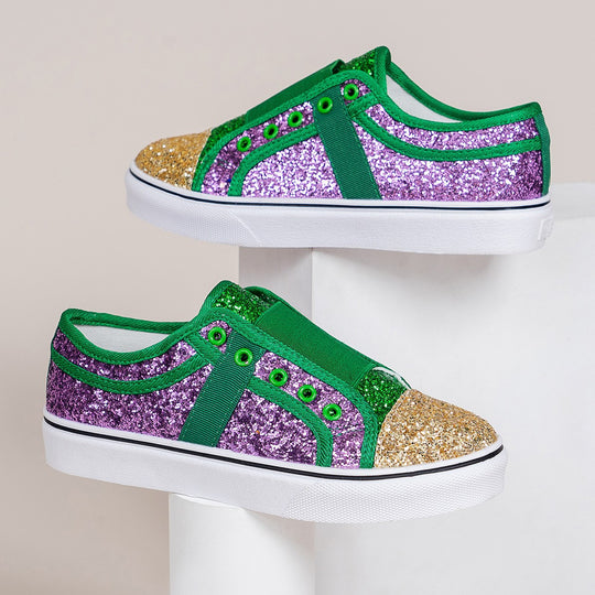 Damen Glitzernde Slip-On Sneaker EB