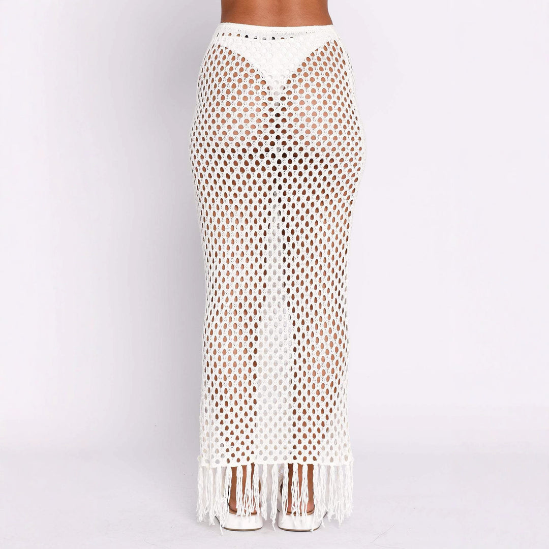 Damen gehäkelter Bikini und Röhrenhose Set EB