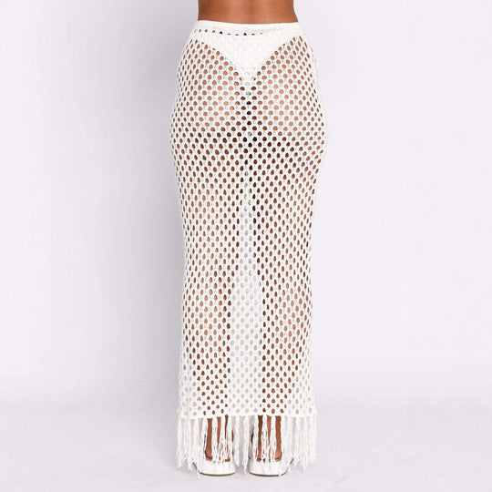 Damen gehäkelter Bikini und Röhrenhose Set EB