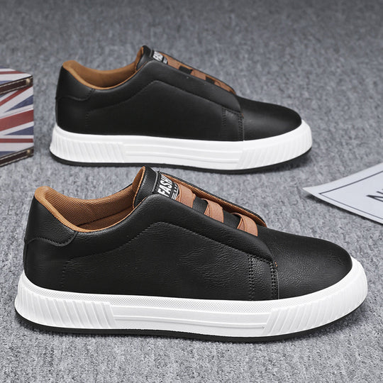 Damen Bequeme Slip-On Sneakers mit elastischen Bändern EB