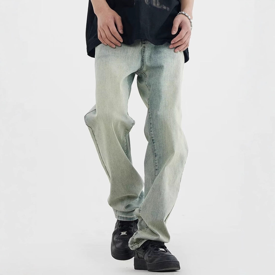 Herren lockere Denim-Jeans mit niedriger Bundhöhe EB