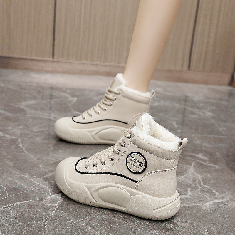 Damen Hochkomfortable Winter Sneakers mit isolierendem Fleece-Futter EB