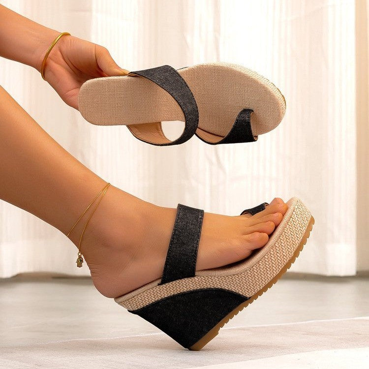Damen Keilsohlen Sandalen EB