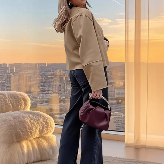 Damen moderne Jacke im minimalistischen Stil EB