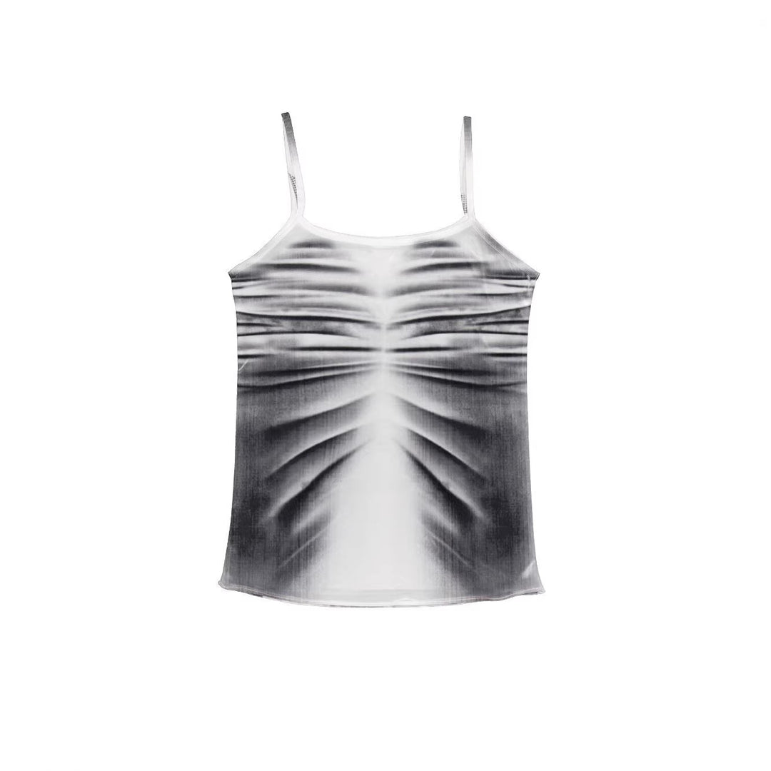 Damen lässiges Tanktop mit kreativem Grafikdesign EB