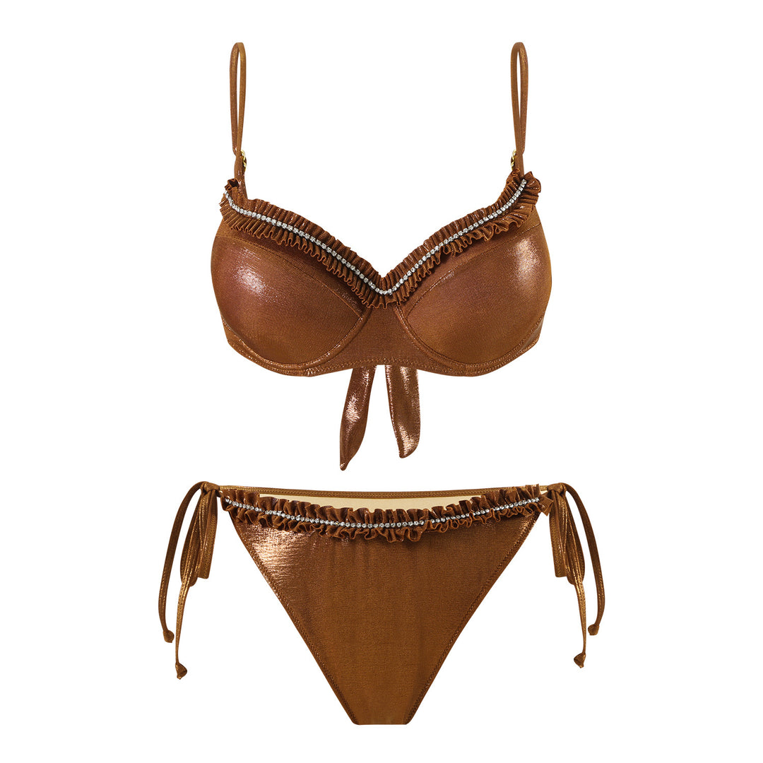 Damen Bikiniset mit fließendem Rock EB