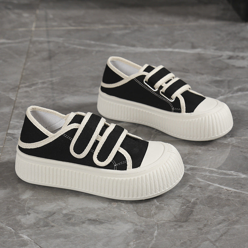 Damen Modische Sneaker mit verstellbarem Klettverschluss und dämpfender Sohle EB