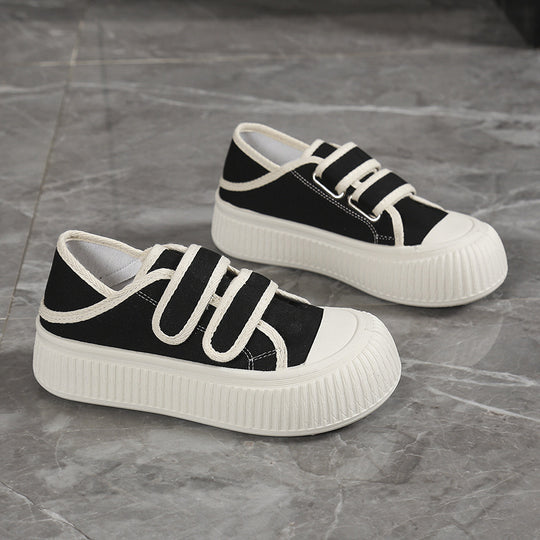 Damen Modische Sneaker mit verstellbarem Klettverschluss und dämpfender Sohle EB