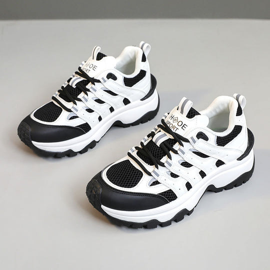 Damen Sportliche Schnürsneaker mit atmungsaktivem Obermaterial EB