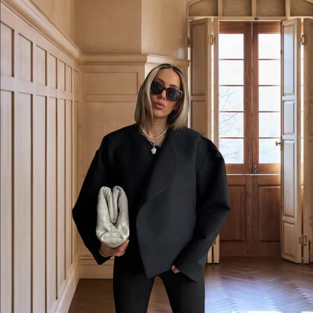Damen Oversized Couture-Jacke mit strukturiertem Schnitt EB
