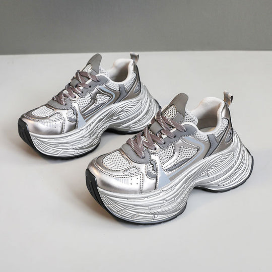 Damen Sportliche Chunky Sneakers mit innovativer Dämpfung und atmungsaktiver Obermaterialstruktur EB