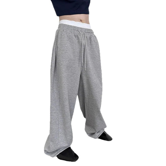Unisex nan lässige Oversize Jogginghose mit elastischem Bund und Kordelzug EB