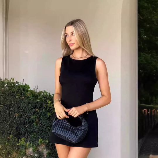 Damen Minimalistisches Kleid EB