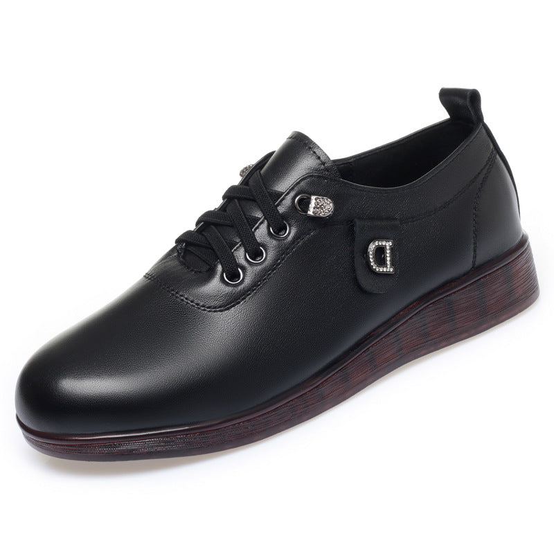 Damen Elegante Schnürschuhe mit modischem Schmuckdetail und rutschfester Sohle EB