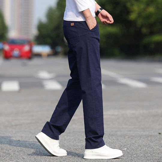 Herren Chinos mit schmalem Schnitt und elastischem Bund EB