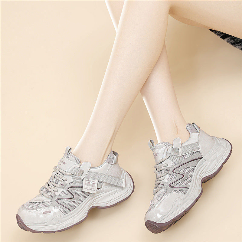 Damen Sportliche Lifestyle-Sneaker mit atmungsaktivem Obermaterial und rutschfester Sohle EB