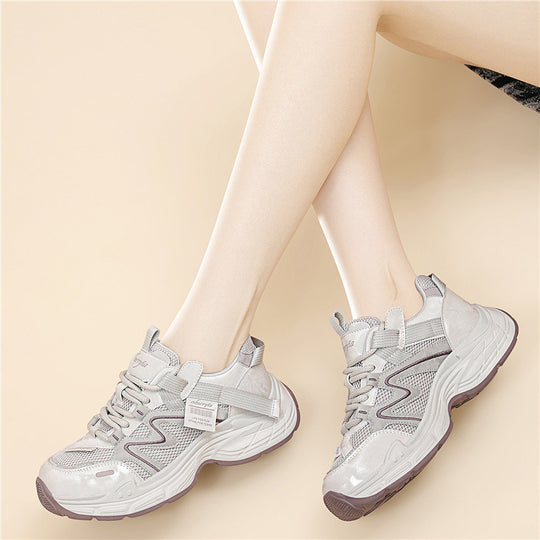 Damen Sportliche Lifestyle-Sneaker mit atmungsaktivem Obermaterial und rutschfester Sohle EB