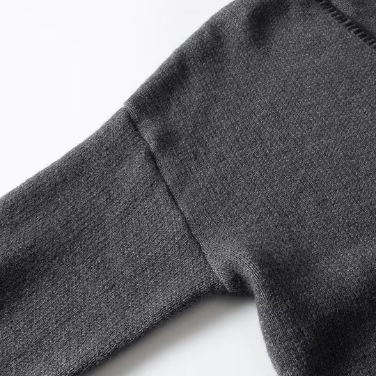 Damen lässiger Strickpullover mit V-Ausschnitt und praktischen Taschen EB