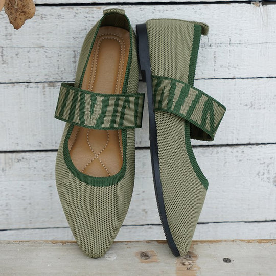 Damen modische und bequeme Slipper mit elastischem Riemen EB