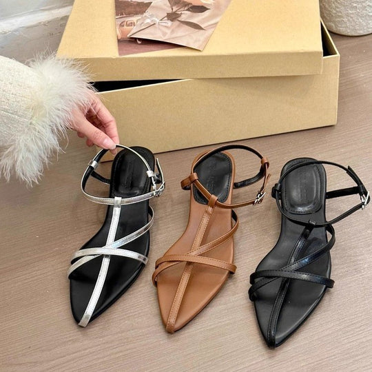 Damen Sling-Sandalen mit elegantem Riemendesign EB