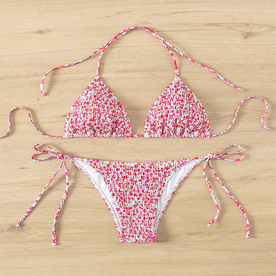 Damen Triangel-Bikini-Set mit verstellbaren Trägern EB