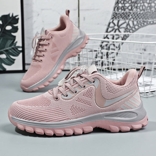 Damen Sportliche Laufschuhe mit atmungsaktivem Obermaterial und flexiblem Tragekomfort EB