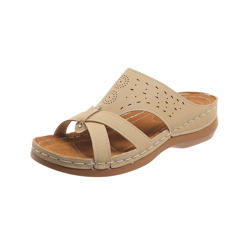 Damen Bequeme und atmungsaktive Zehentrenner-Sandalen EB