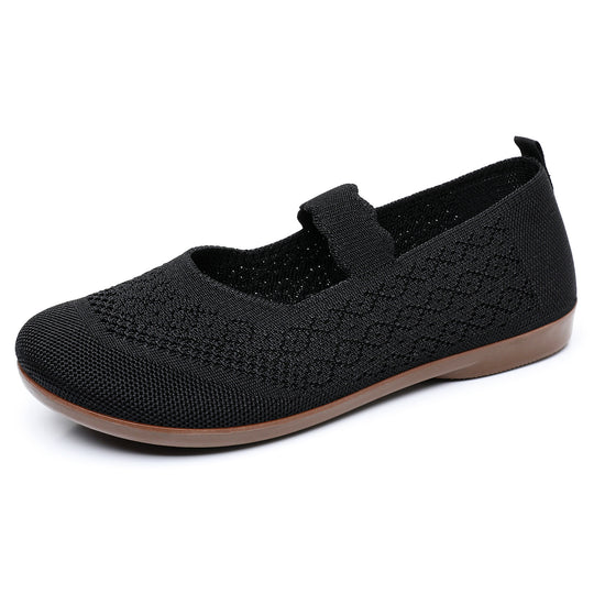 Damen Elegante und bequeme Ballerinas mit verstellbarem Riemen EB