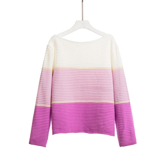 Damen Pullover mit geometrischem Strukturdesign und weitem Schnitt EB
