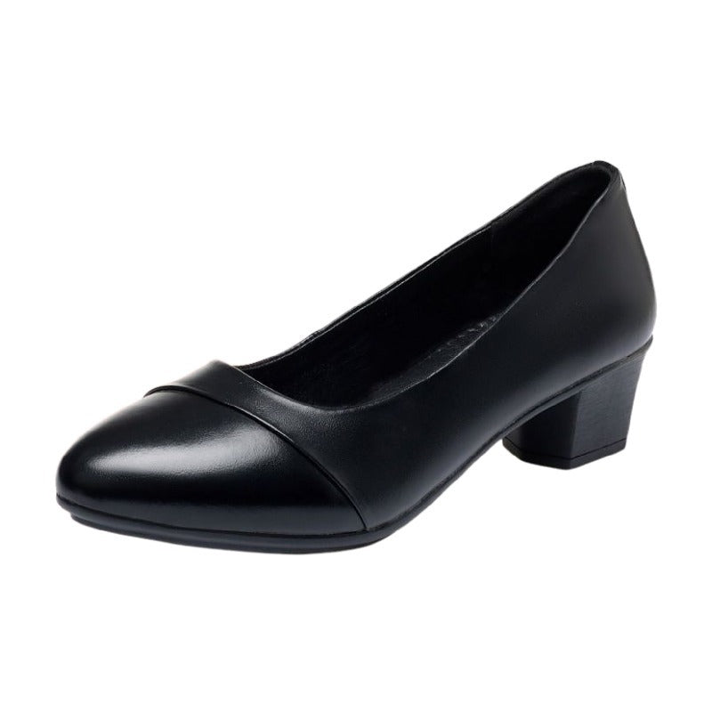 Damen Elegante Pumps mit komfortablem Blockabsatz und modischen Details EB